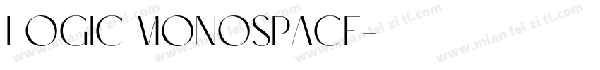 Logic Monospace字体转换